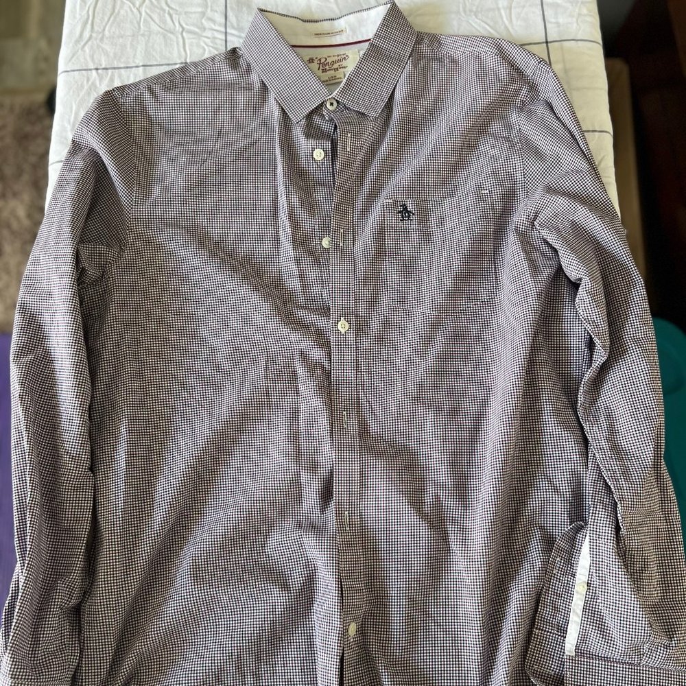 Penguin Checkered Button Down